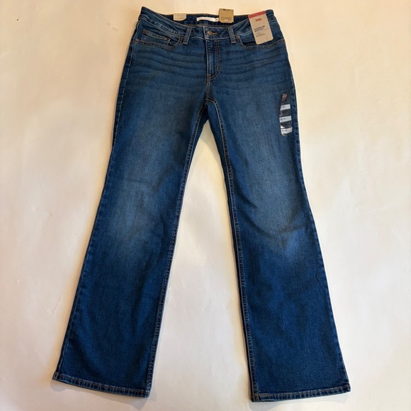 Levi's Denim - Levis Superlow Bootcut Jeans Womens 30x32 Medium Wash Blue Low Rise Stretch NEW
